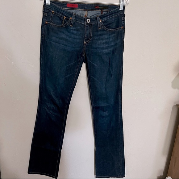 AG Adriano Goldschmied The Kiss Low Rise Dark Indigo Bootcut Denim Jeans - Picture 3 of 12